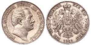 1 Thaler States of Germany Argent 