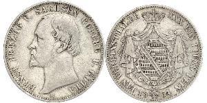 1 Thaler States of Germany Argent 