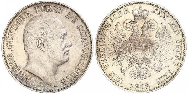 1 Thaler States of Germany Argent 