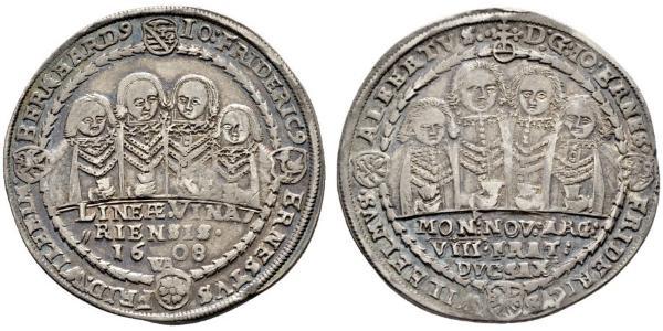 1 Thaler States of Germany Argent 