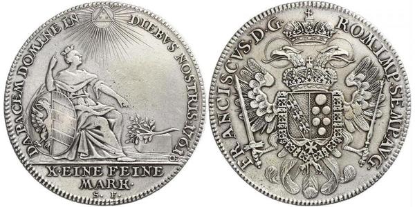 1 Thaler States of Germany Argent 