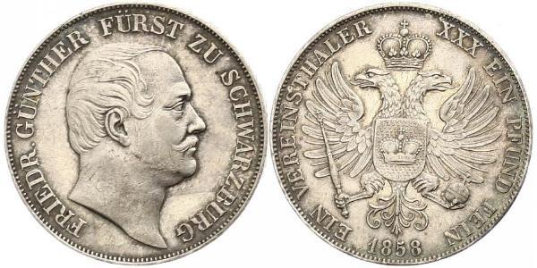 1 Thaler States of Germany Argent 