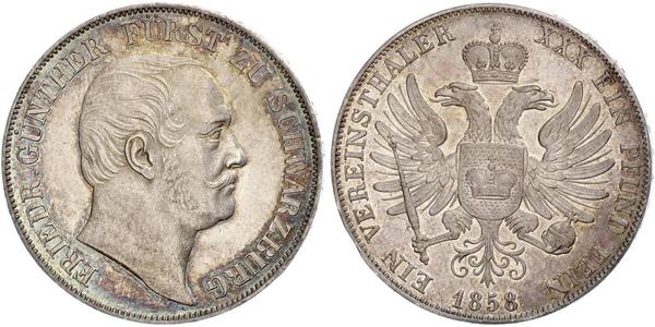 1 Thaler States of Germany Argent 