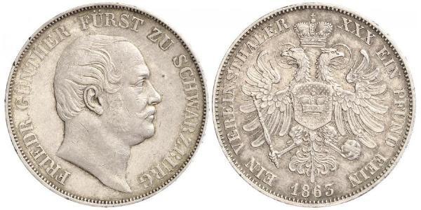1 Thaler States of Germany Argent 