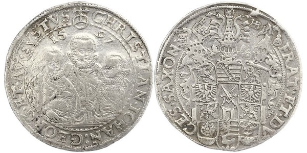 1 Thaler States of Germany Argent 