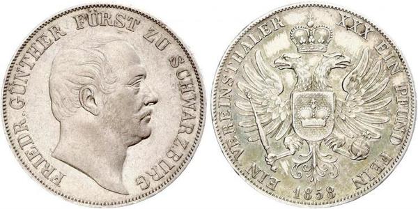 1 Thaler States of Germany Argent 