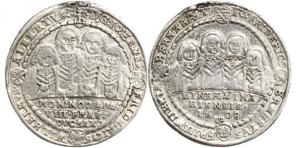 1 Thaler States of Germany Argent 