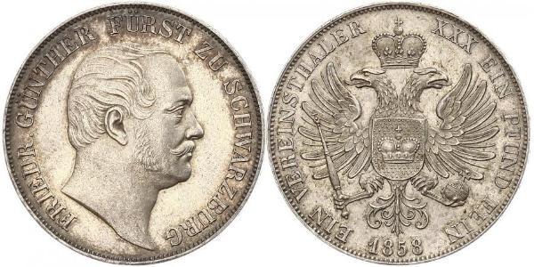 1 Thaler States of Germany Argent 