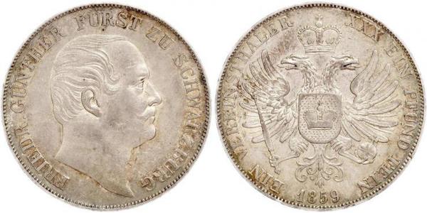 1 Thaler States of Germany Argent 