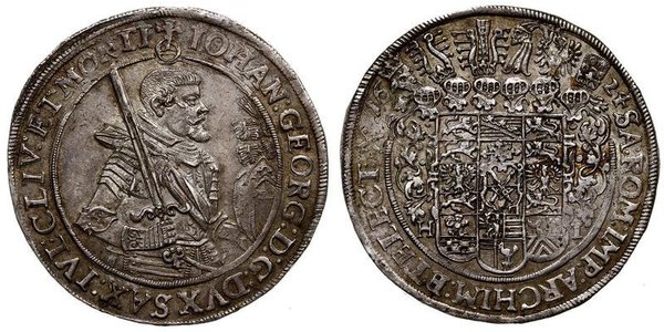 1 Thaler States of Germany Argent 