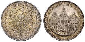 1 Thaler Ville libre de Francfort Argent 
