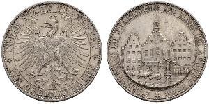 1 Thaler Ville libre de Francfort Argent 