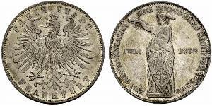 1 Thaler Ville libre de Francfort Argent 