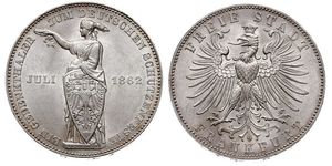 1 Thaler Ville libre de Francfort Argent 