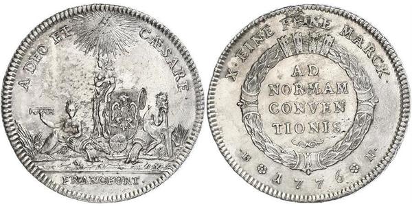 1 Thaler Ville libre de Francfort Argent 