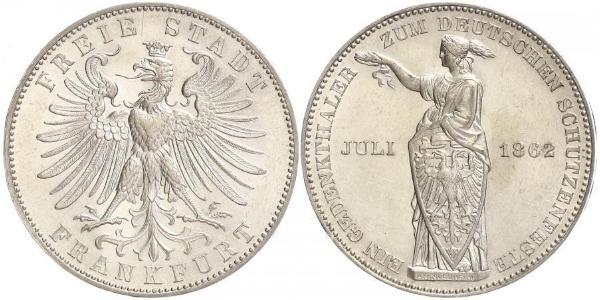 1 Thaler Ville libre de Francfort Argent 