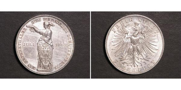 1 Thaler Ville libre de Francfort Argent 