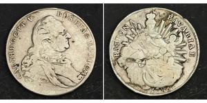 1 Thaler Électorat de Bavière (1623 - 1806) Argent Charles Théodore de Bavière (électeur) (1724 - 1799)