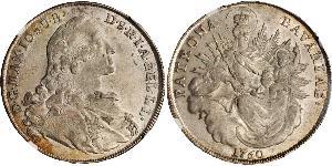 1 Thaler Électorat de Bavière (1623 - 1806) Argent Maximilien III Joseph de Bavière(1727 – 1777)