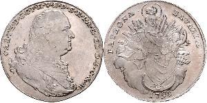 1 Thaler Électorat de Bavière (1623 - 1806) Argent Charles Théodore de Bavière (électeur) (1724 - 1799)