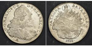 1 Thaler Électorat de Bavière (1623 - 1806) Argent Maximilien III Joseph de Bavière(1727 – 1777)