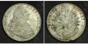 1 Thaler Électorat de Bavière (1623 - 1806) Argent Maximilien III Joseph de Bavière(1727 – 1777)