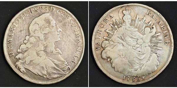 1 Thaler Électorat de Bavière (1623 - 1806) Argent Maximilien III Joseph de Bavière(1727 – 1777)