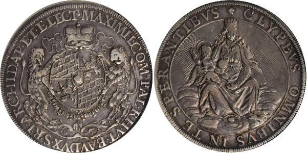 1 Thaler Électorat de Bavière (1623 - 1806) Argent 