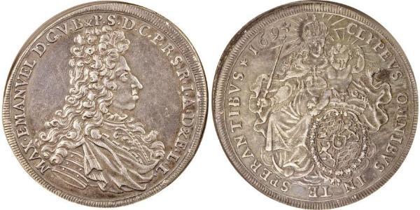 1 Thaler Électorat de Bavière (1623 - 1806) Argent 