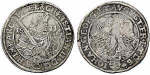 1 Thaler Électorat de Saxe (1356 - 1806) Argent Christian II de Saxe