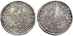 1 Thaler Électorat de Saxe (1356 - 1806) Argent Christian II de Saxe