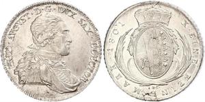 1 Thaler Électorat de Saxe (1356 - 1806) Argent Frédéric-Auguste Ier de Saxe