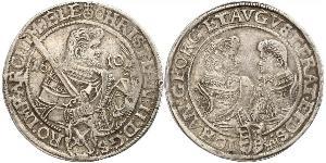 1 Thaler Électorat de Saxe (1356 - 1806) Argent Christian II de Saxe