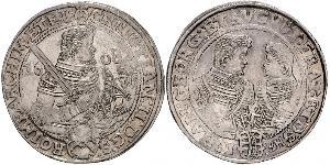 1 Thaler Électorat de Saxe (1356 - 1806) Argent Christian II de Saxe