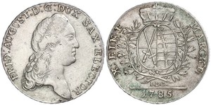 1 Thaler Électorat de Saxe (1356 - 1806) Argent Auguste II (1670 - 1733)