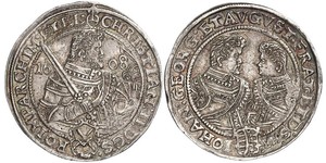 1 Thaler Électorat de Saxe (1356 - 1806) Argent Christian II de Saxe