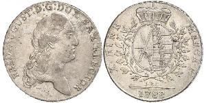 1 Thaler Électorat de Saxe (1356 - 1806) Argent Auguste II (1670 - 1733)