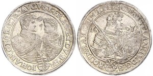 1 Thaler Électorat de Saxe (1356 - 1806) Argent Christian II de Saxe