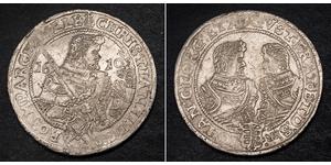 1 Thaler Électorat de Saxe (1356 - 1806) Argent Christian II de Saxe