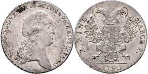 1 Thaler Électorat de Saxe (1356 - 1806) Argent Frédéric-Auguste Ier de Saxe