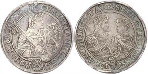 1 Thaler Électorat de Saxe (1356 - 1806) Argent Christian II de Saxe