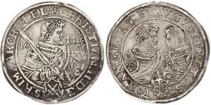 1 Thaler Électorat de Saxe (1356 - 1806) Argent Christian II de Saxe