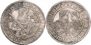 1 Thaler Électorat de Saxe (1356 - 1806) Argent Christian II de Saxe