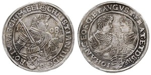 1 Thaler Électorat de Saxe (1356 - 1806) Argent Christian II de Saxe