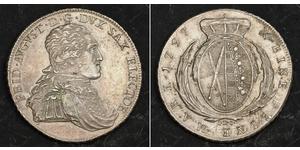 1 Thaler Électorat de Saxe (1356 - 1806) Argent Frédéric-Auguste Ier de Saxe