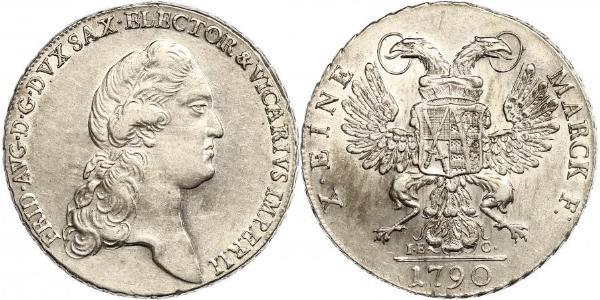 1 Thaler Électorat de Saxe (1356 - 1806) Argent Frédéric-Auguste Ier de Saxe