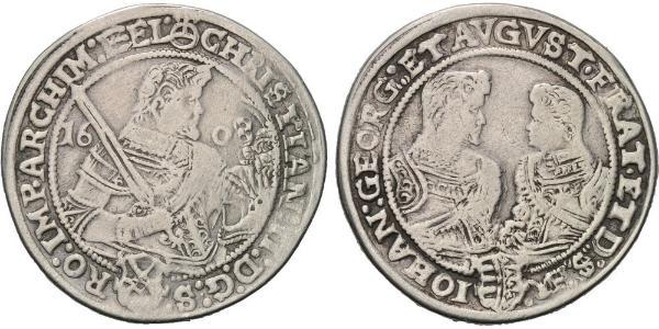 1 Thaler Électorat de Saxe (1356 - 1806) Argent Christian II de Saxe