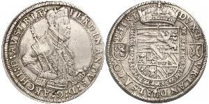 1 Thaler Alsazia Argento Ferdinando II d