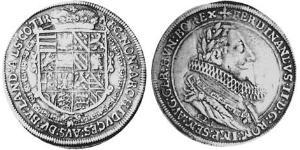 1 Thaler Alsazia Argento Ferdinando II d