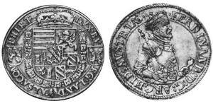 1 Thaler Alsazia Argento Ferdinando II d